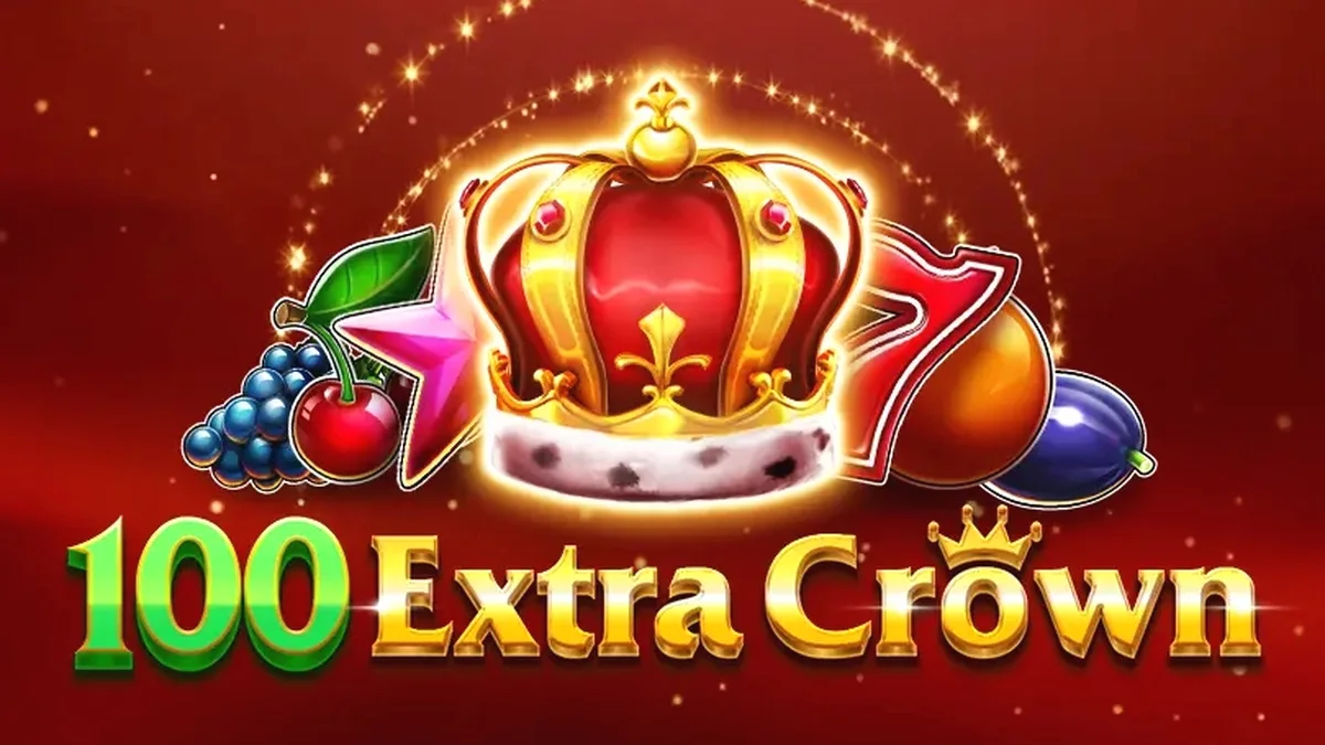 100 Extra Crown স্লট গেমের স্ক্রিনশট যাতে ফ্রুট সিম্বল এবং ক্রাউন ওয়াইল্ড দেখা যাচ্ছে।